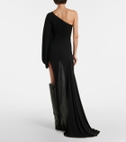 Gucci Asymmetric jersey maxi dress