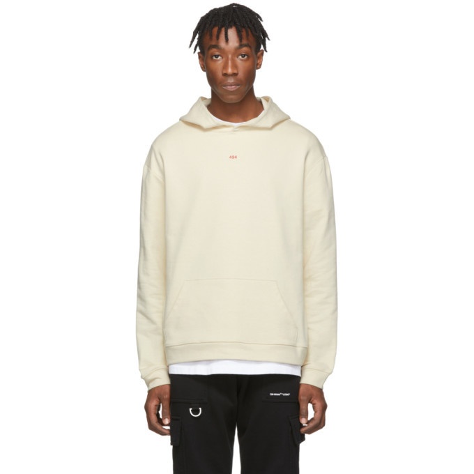 Photo: 424 SSENSE Exclusive Off-White Layering Hoodie
