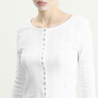 Róhe Women's Rohe Pointelle cardigan in Off White