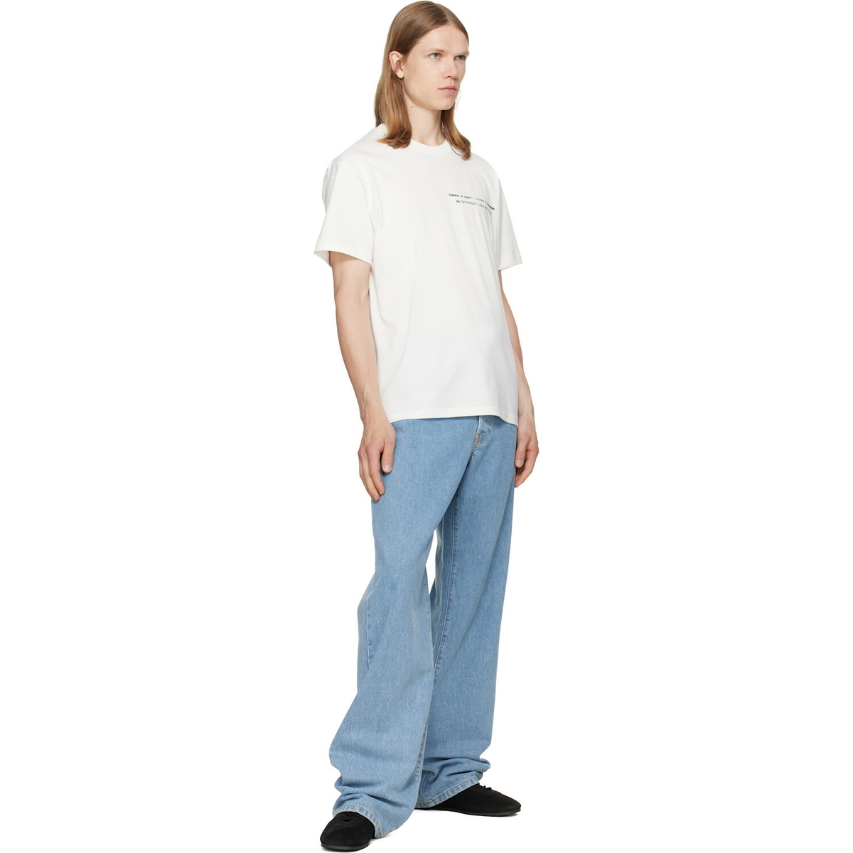 Givenchy White Archives Print Cotton T-shirt