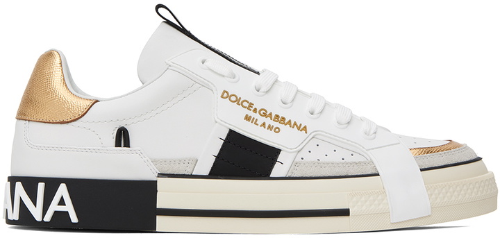 Photo: Dolce & Gabbana White 2.Zero Sneakers