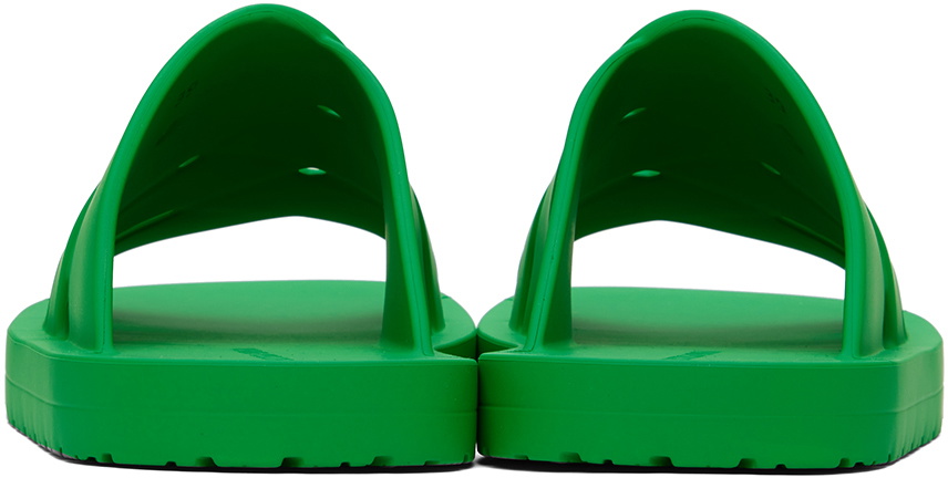 Bottega Veneta Green Rubber Sandals Bottega Veneta display picture 3