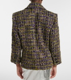 Saint Laurent Wool-blend tweed blazer