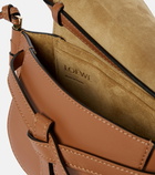 Loewe - Gate Dual Mini leather and jacquard shoulder bag