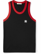 Wales Bonner - Logo-Appliquéd Cotton-Jersey Tank Top - Black