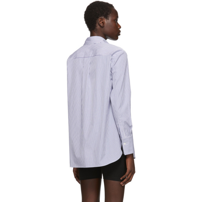 Stella McCartney White and Blue The Beatles Edition Striped Yellow