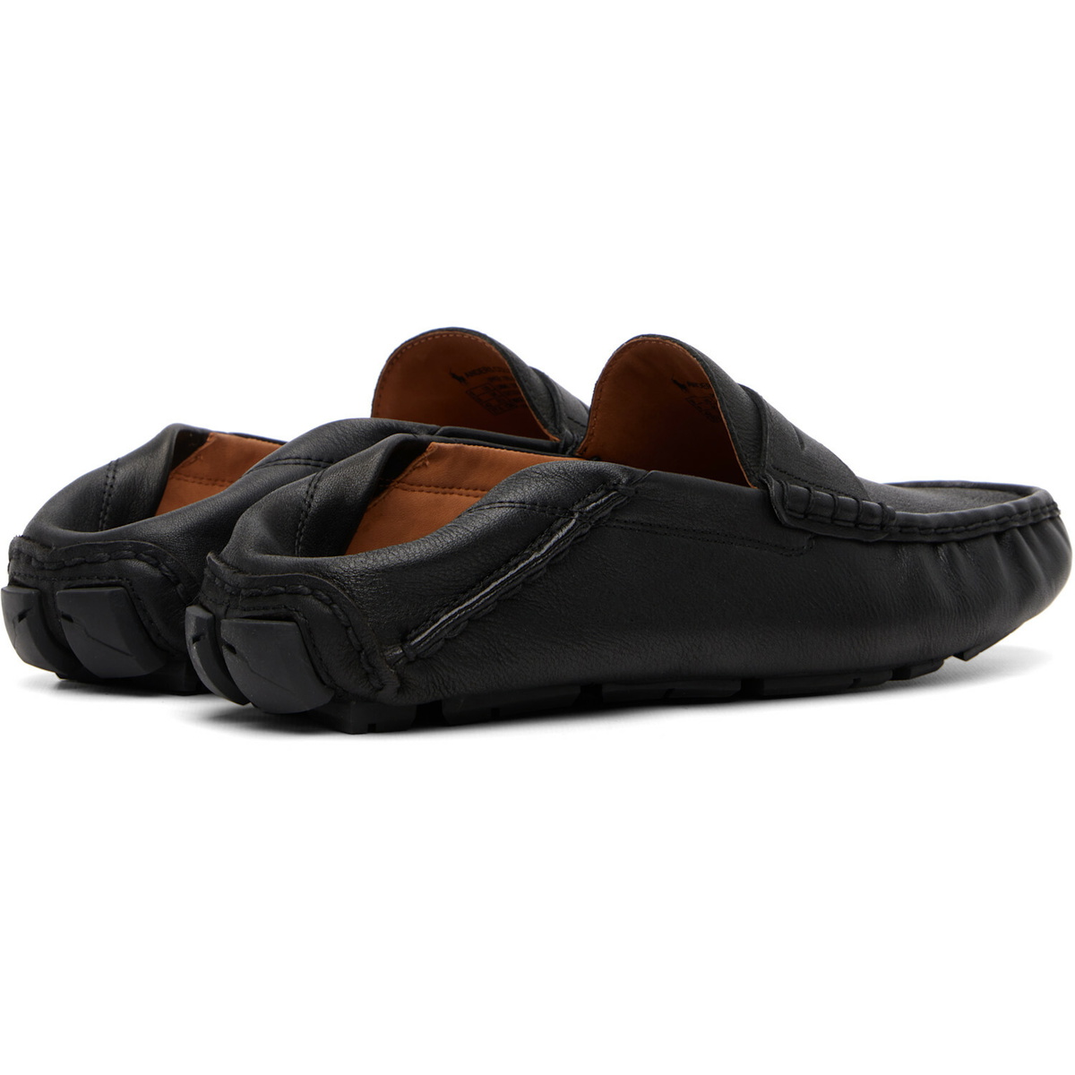 Polo Ralph Lauren Black Anders Leather Driver Loafers