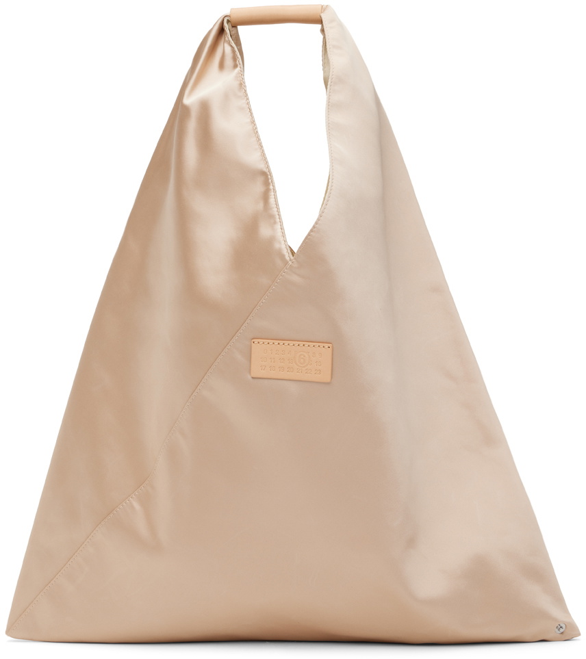 MM6 Maison Margiela Pink Medium Triangle Tote MM6 Maison Margiela