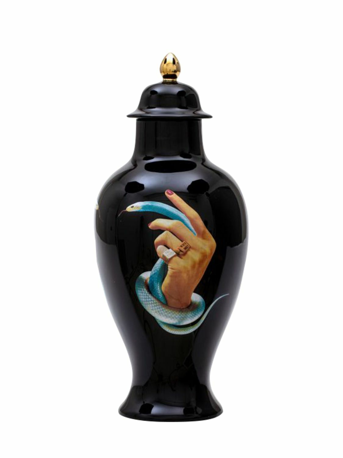 SELETTI Hands With Snakes Vase