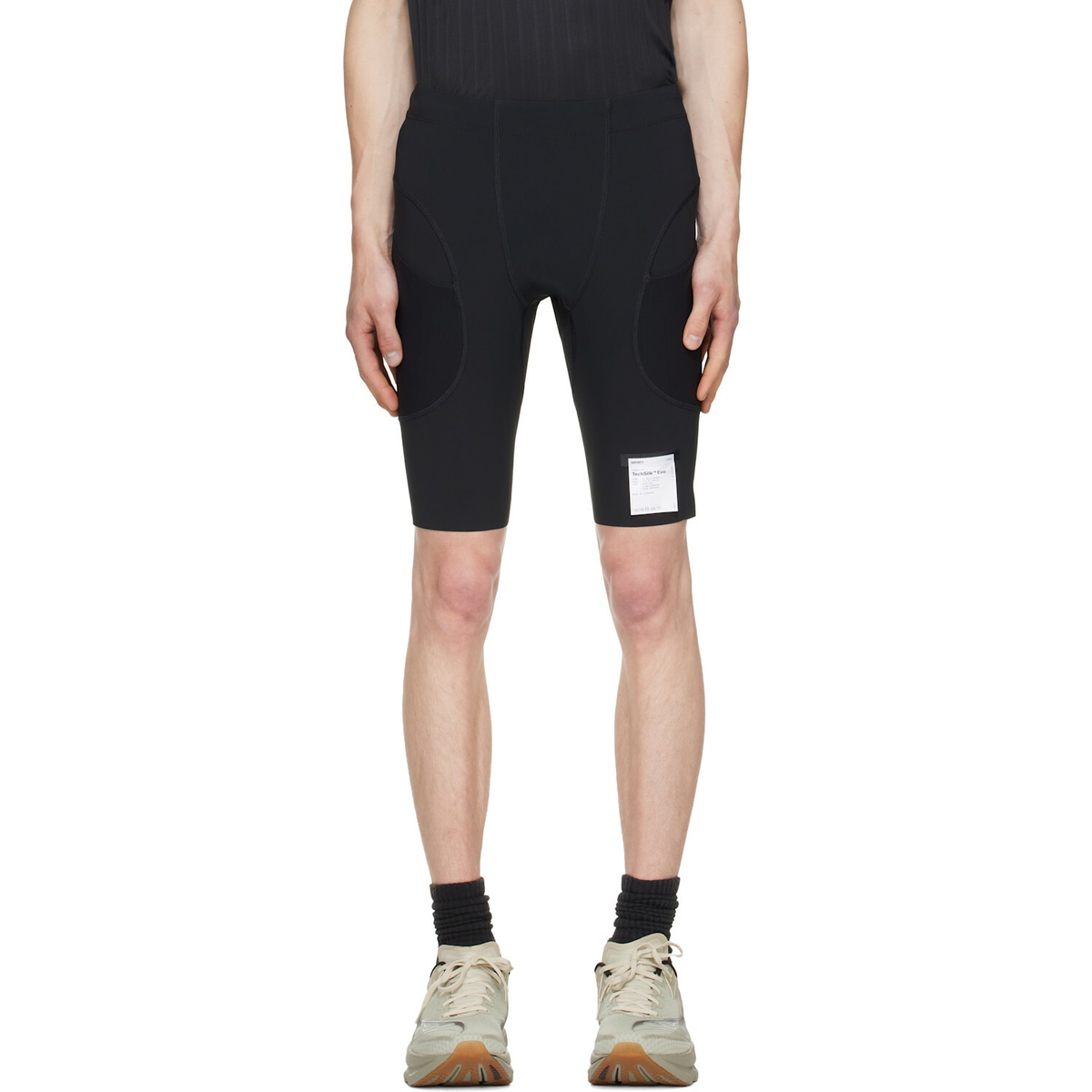 Satisfy Black TechSilk Evo 9 Half Tights Shorts