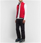 Bogner - Owen Quilted Shell and Fleece-Back Stretch-Jersey Gilet - Red