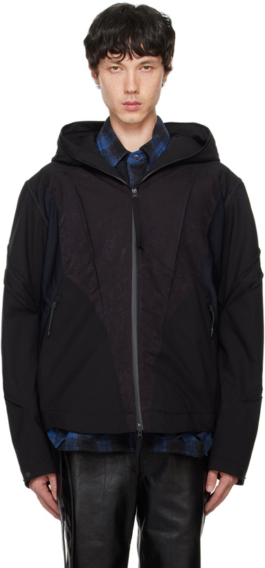 Photo: Juntae Kim Black Gather-Slashed Jacket