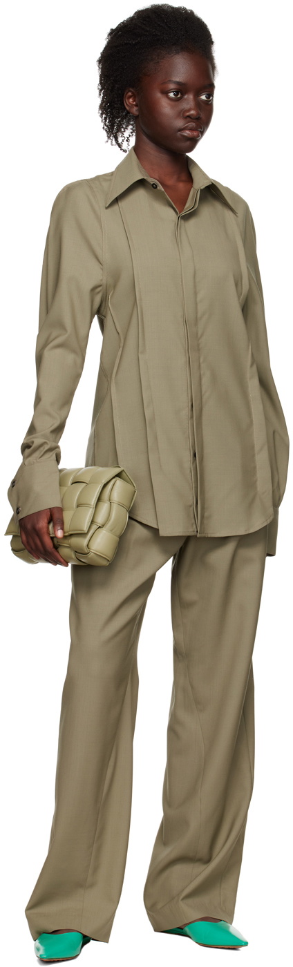 Bianca Saunders Khaki Desso Shirt