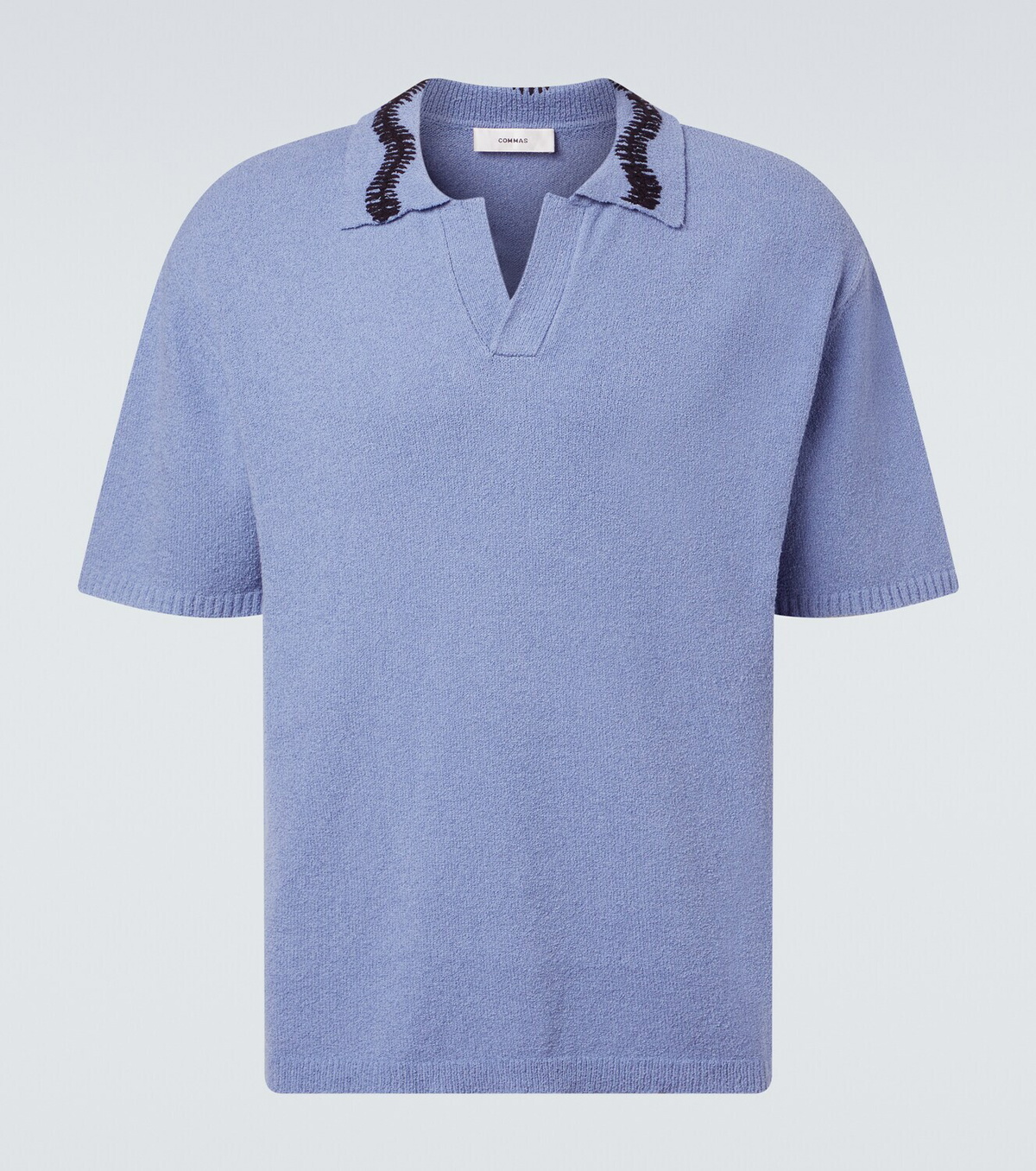 Commas Cotton-blend polo sweater