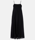 Posse Danielle lace-trimmed cotton midi dress