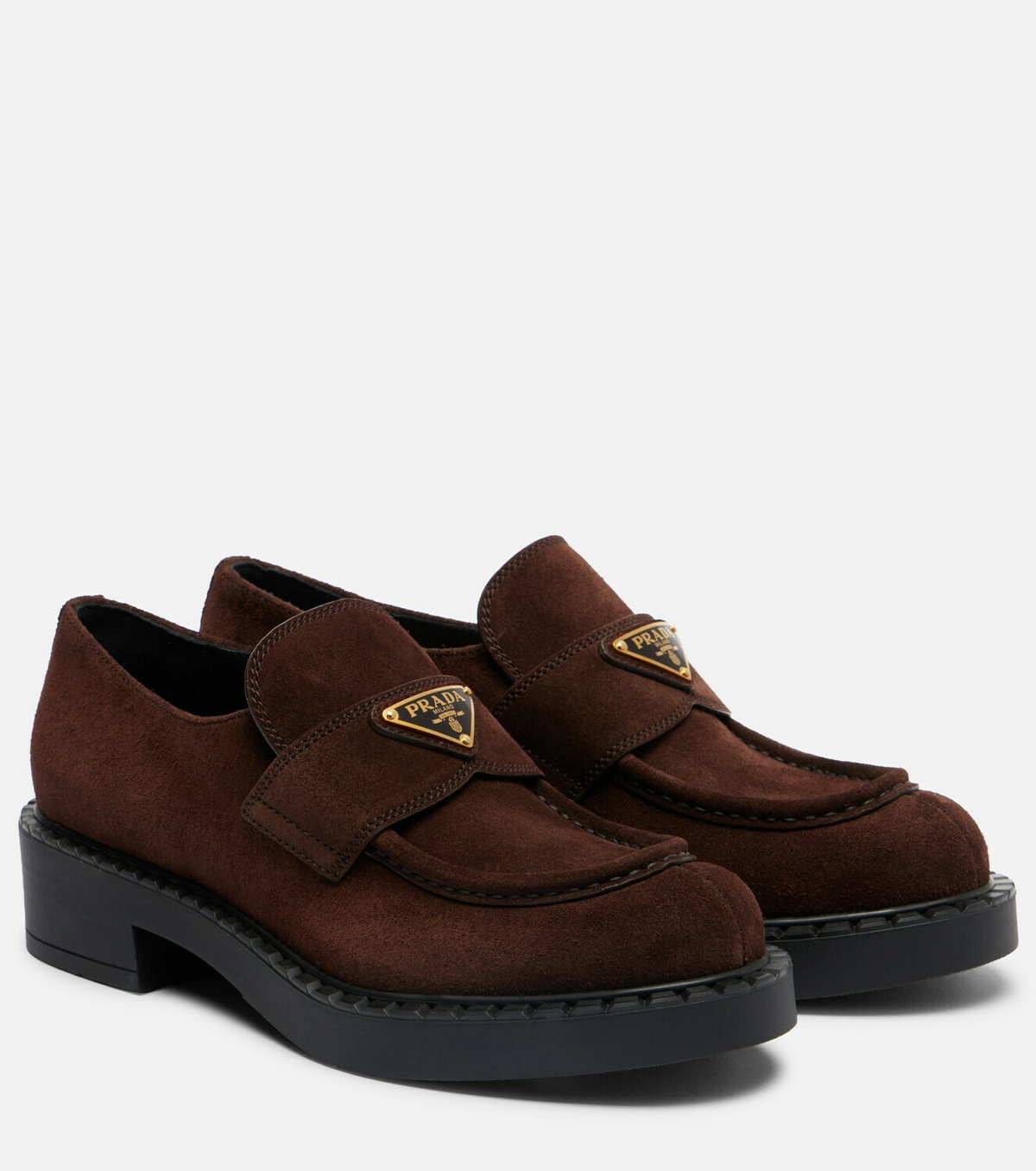 Prada Chocolate suede loafers Prada