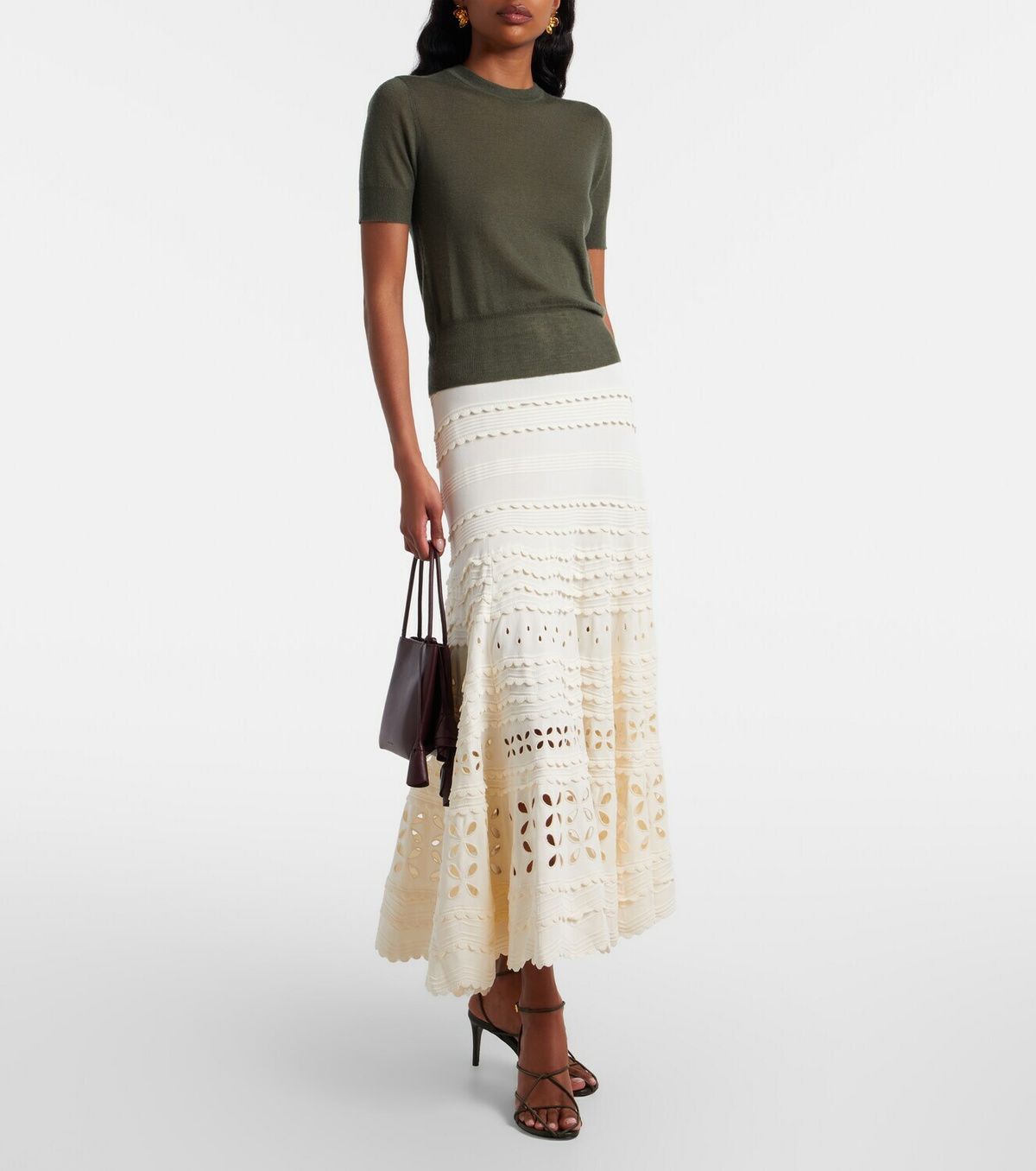 Ulla Johnson Annisa broderie anglaise midi skirt