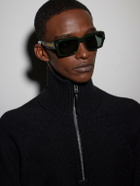 Jacques Marie Mage - Dakota Rectangular-Frame Acetate Sunglasses