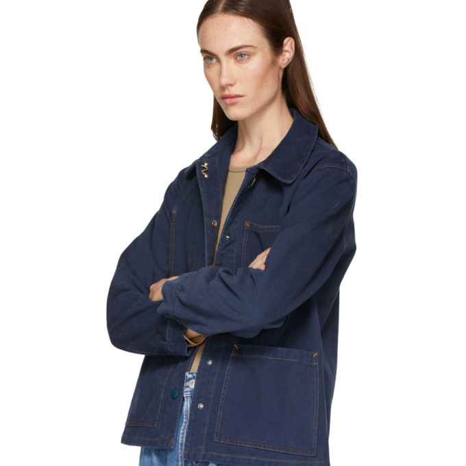 Acne Studios Blue Bla Konst Four-Pocket Denim Jacket Acne Studios