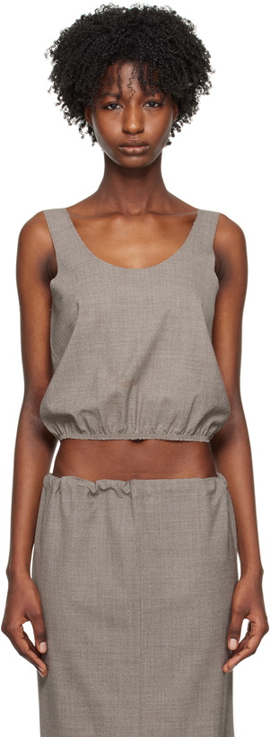 Photo: Gabriela Coll Garments Gray No.208 Tank Top