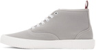 Thom Browne Grey Mid-Top Heritage Sneakers