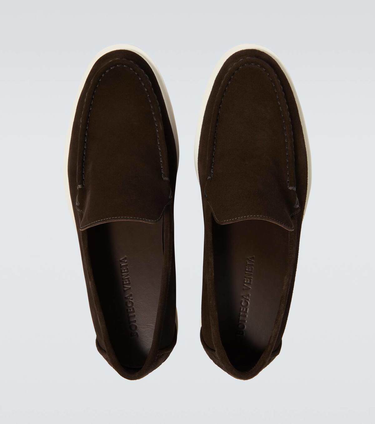 ローファー・オックスフォード Bottega Veneta Dark Brown Suede Astaire Loafers Bottega Veneta Astaire suede loafers Bottega Veneta