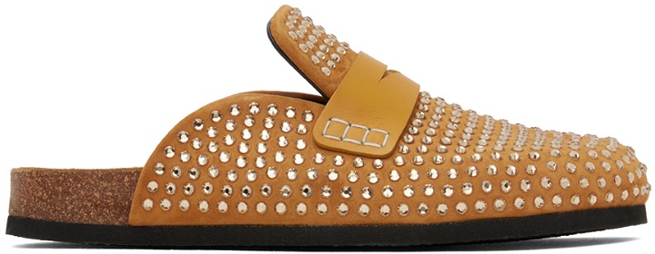 Photo: JW Anderson Tan Crystal Loafers