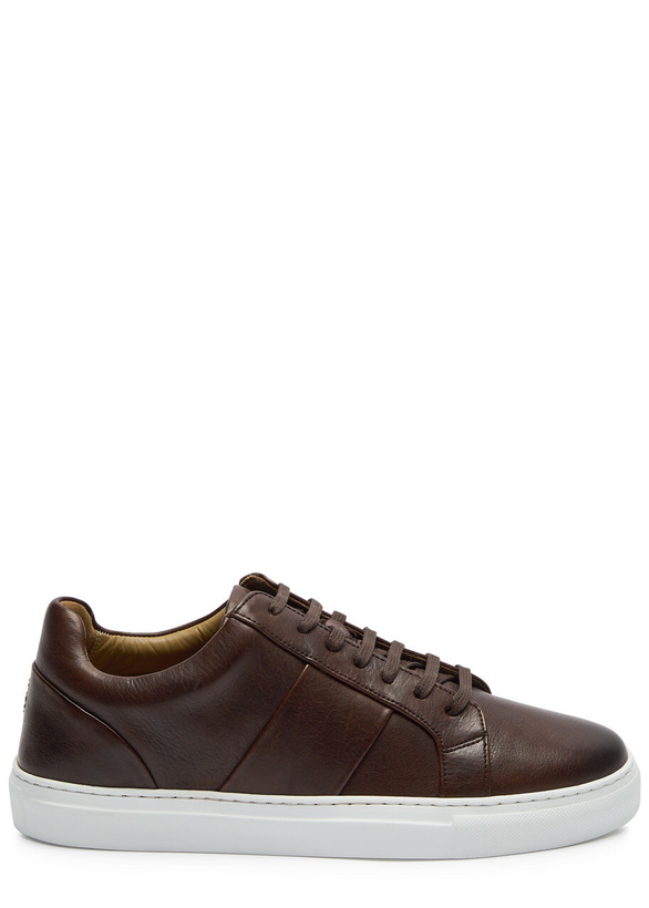 Photo: Oliver Sweeney Kendal Panelled Leather Sneakers Brown