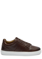 Oliver Sweeney Kendal Panelled Leather Sneakers Brown
