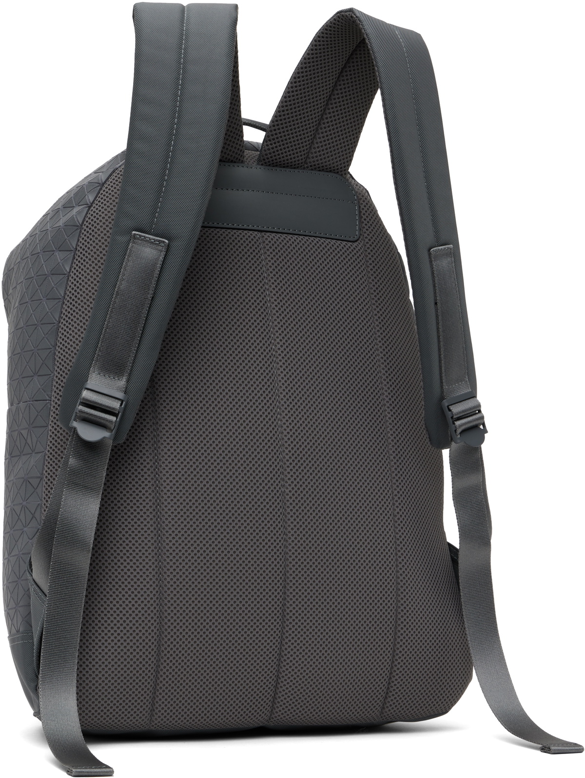 BAO BAO ISSEY MIYAKE Gray Daypack One-Tone Backpack Bao Bao