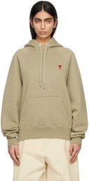 AMI Paris Green Ami de Cœur Hoodie