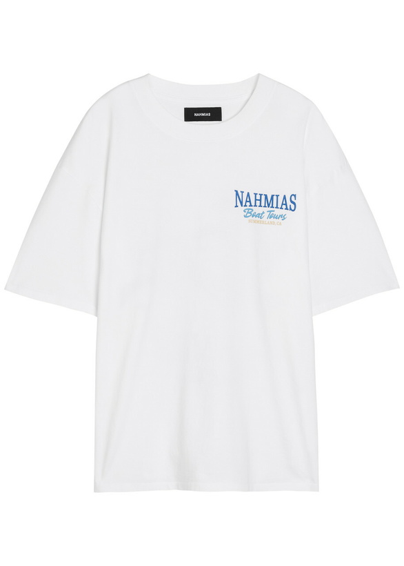 Photo: Nahmias Boat Tours Printed Cotton T-shirt White