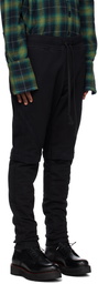 Greg Lauren Black Slim-Fit Lounge Pants