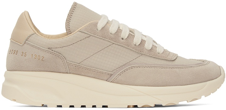 Photo: Common Projects Taupe Track 80 Sneakers