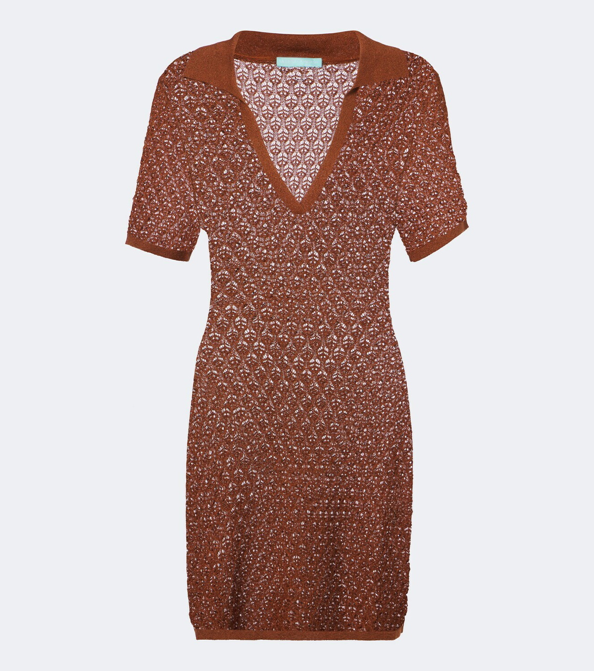 Melissa Odabash Coco open-knit polo dress