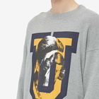 Undercover Men's U Print Crew Sweat in TopGrey