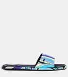 Pucci Iride twill thong sandals