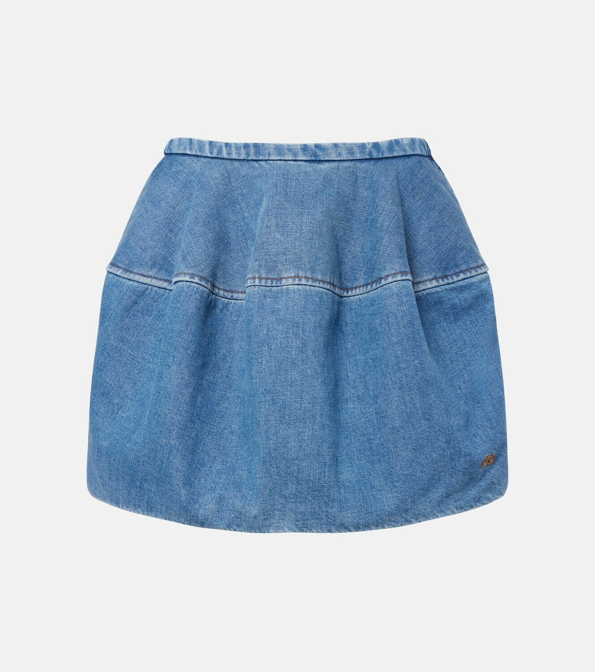 Loewe Double L denim miniskirt