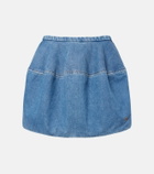 Loewe Double L denim miniskirt