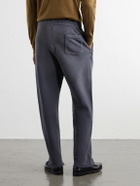 John Elliott - Straight-Leg Paint-Splattered Cotton-Jersey Drawstring Sweatpants - Gray