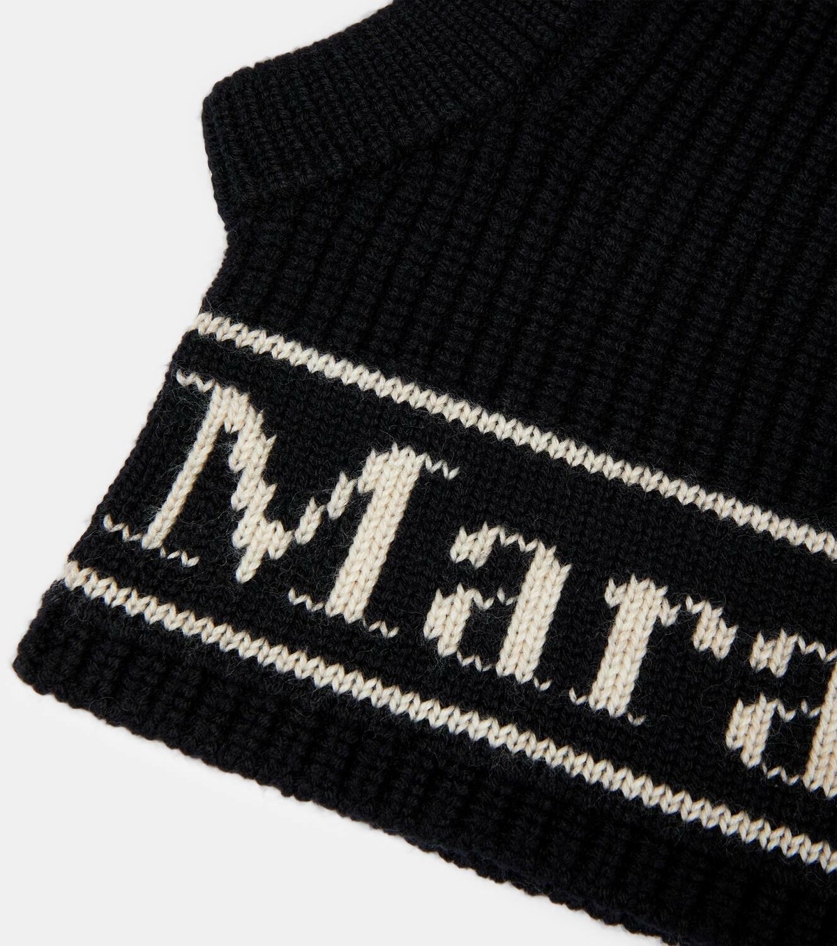 Max Mara　GONG　ウール バラク ラバ　ロゴ Max Mara Gong logo wool ski mask Max Mara