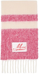 Marni Pink Striped Scarf