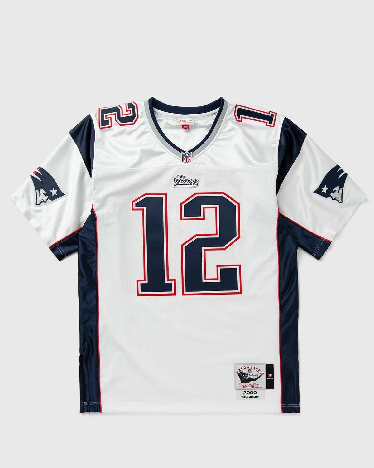 Mitchell & Ness NFL AUTHENTIC JERSEY NEW ENGLAND PATRIOTS 2000 TOM BRADY #12 White Men