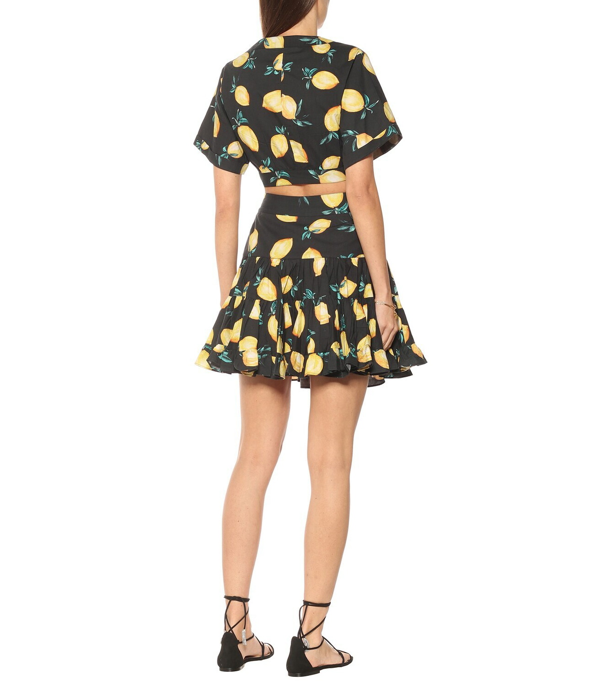 Alexandra Miro Sandy printed cotton crop top