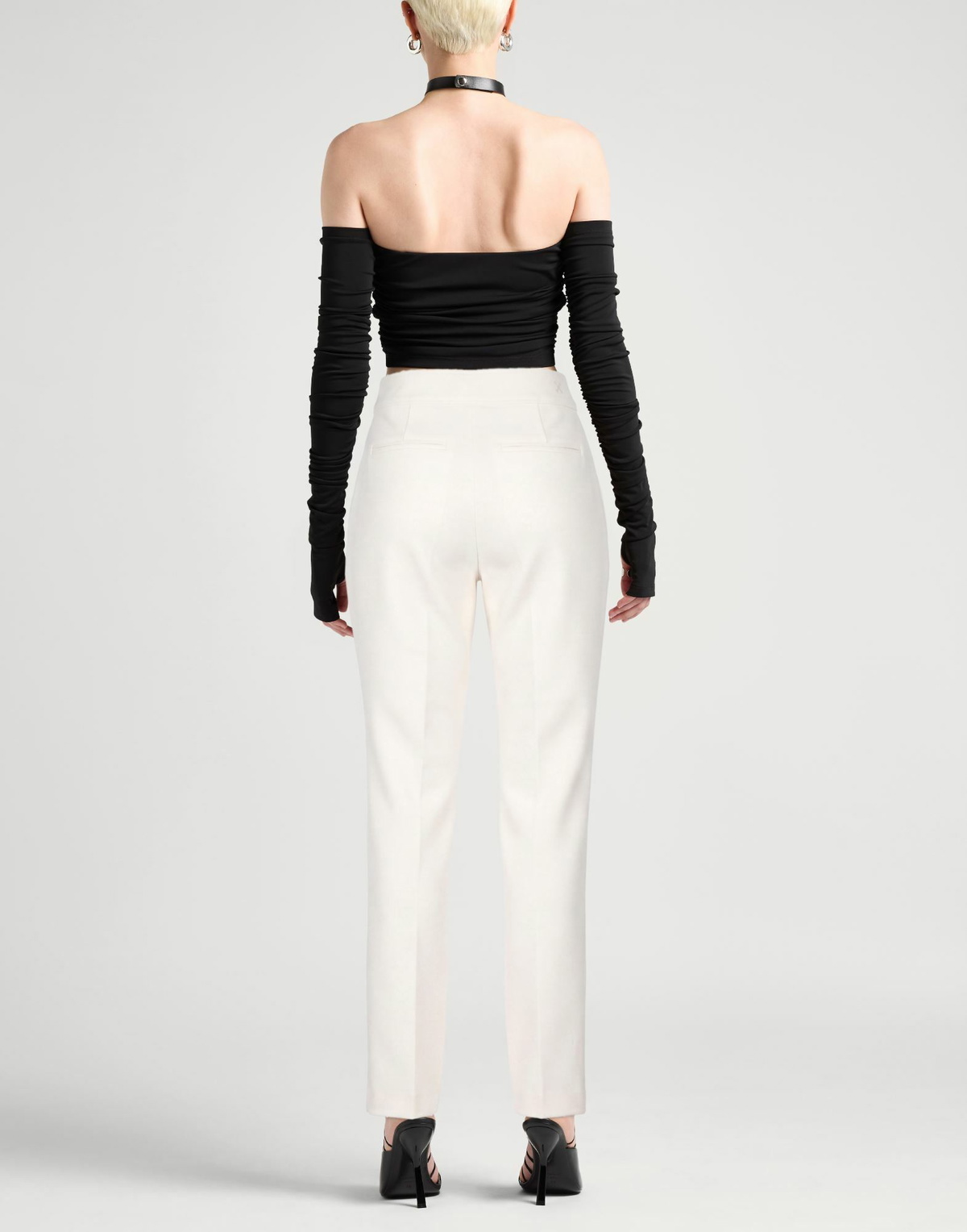 Courrèges Womens Pants Cream