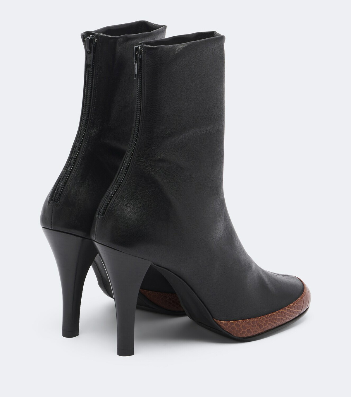 JUDE Luna croc-effect leather ankle boots