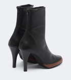 JUDE Luna croc-effect leather ankle boots