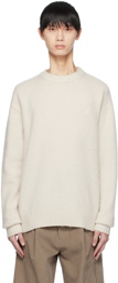 Axel Arigato Off-White Clay Signature Sweater
