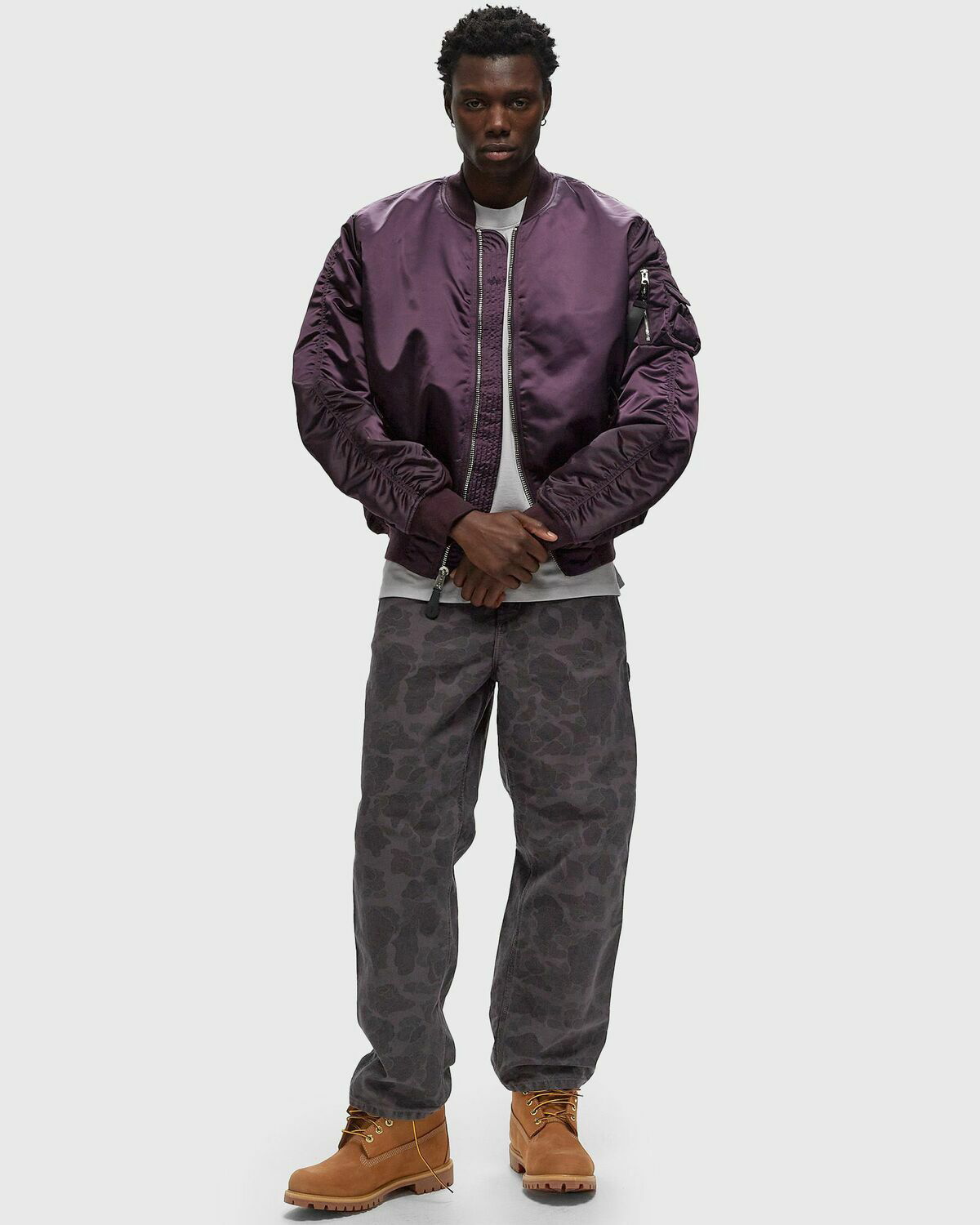 Alpha Industries Bomber & Flight Jackets Ma 1 Uv Purple