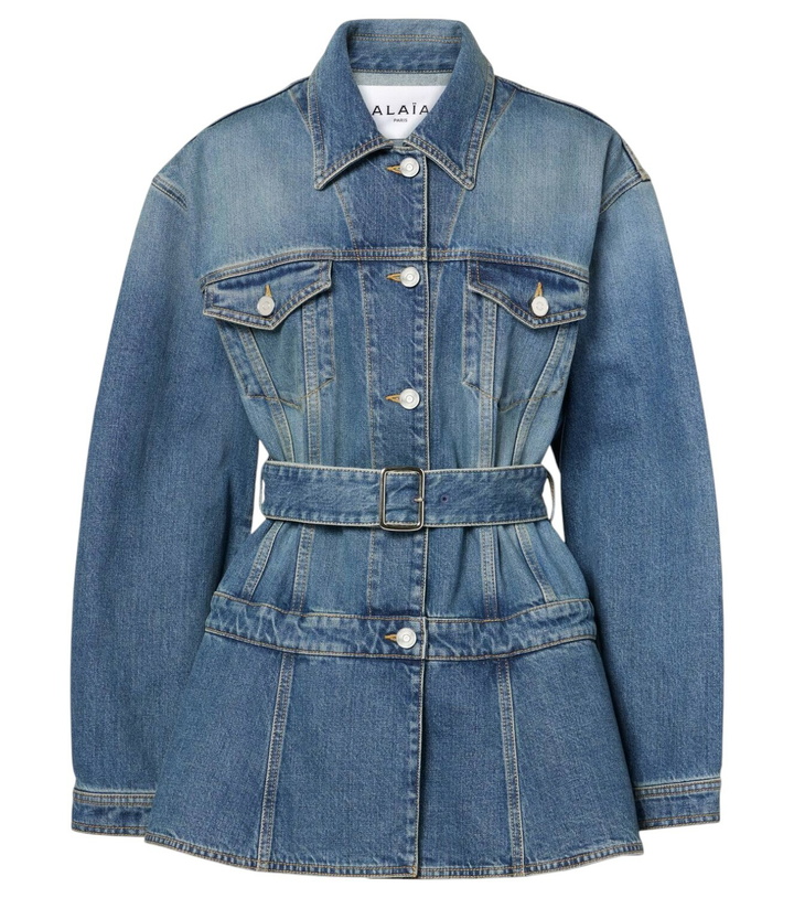 Photo: Alaïa Peplum denim jacket